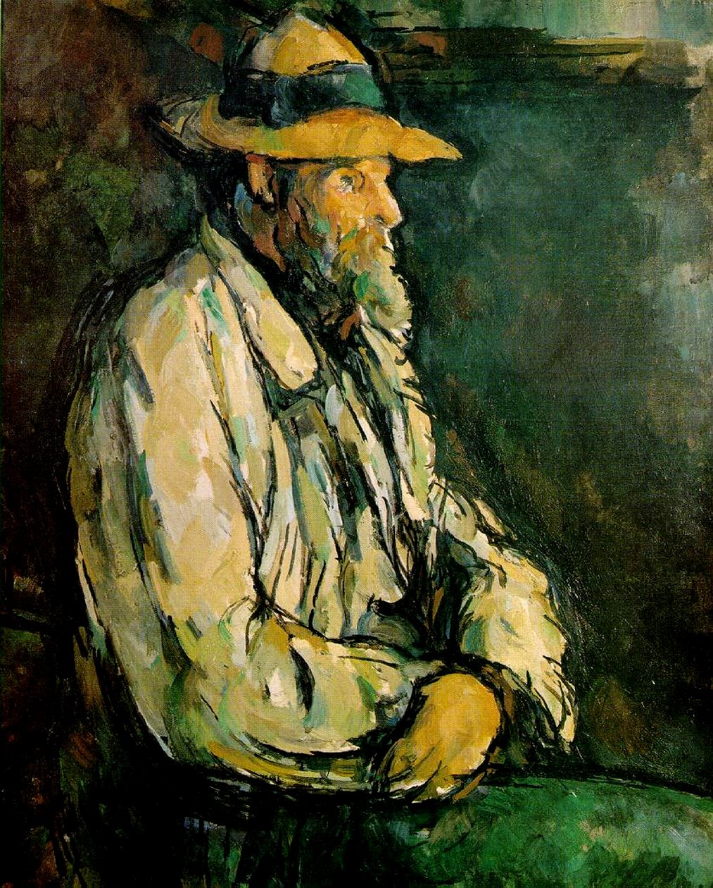 Porträtt av Vallier, sittande av Paul Cézanne