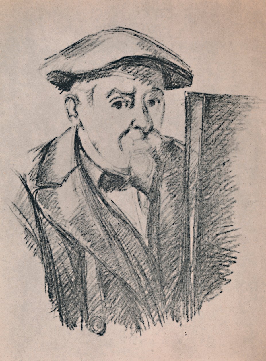 Porträtt av konstnären, ca 1900, 1946. av Paul Cézanne