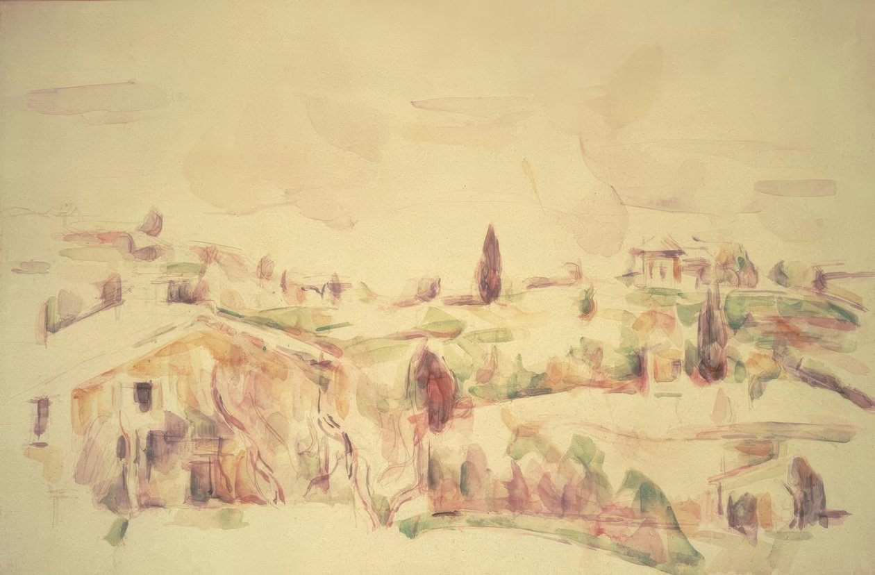 Provensalskt landskap av Paul Cézanne