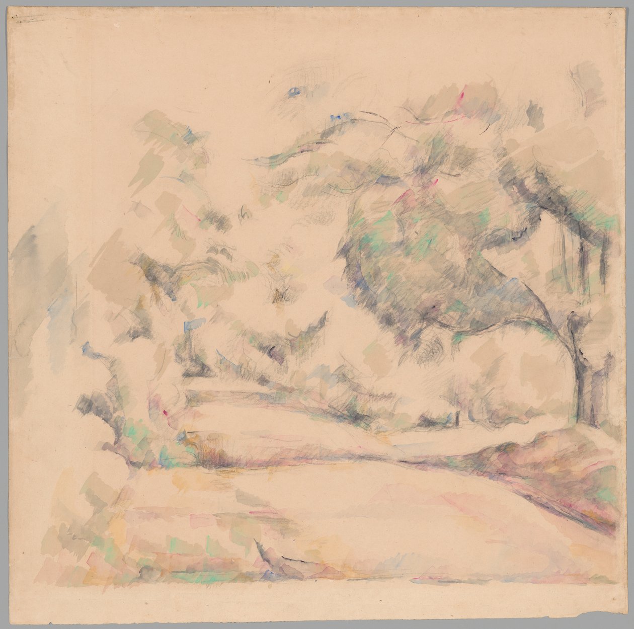 Vägen i Provence av Paul Cézanne