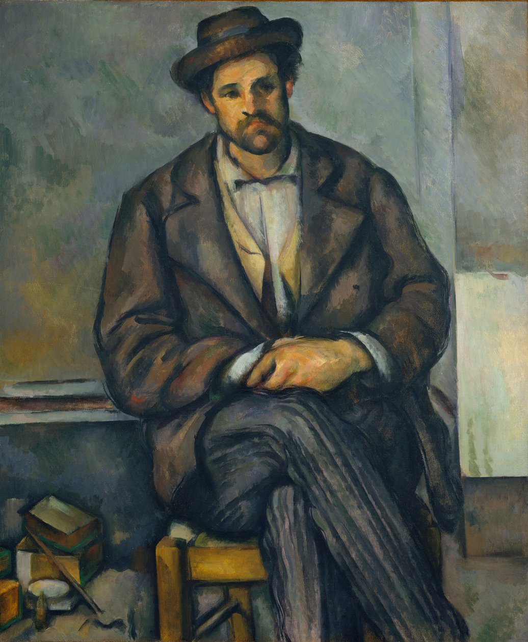 Sittande bonde, ca. 1892-96. av Paul Cézanne