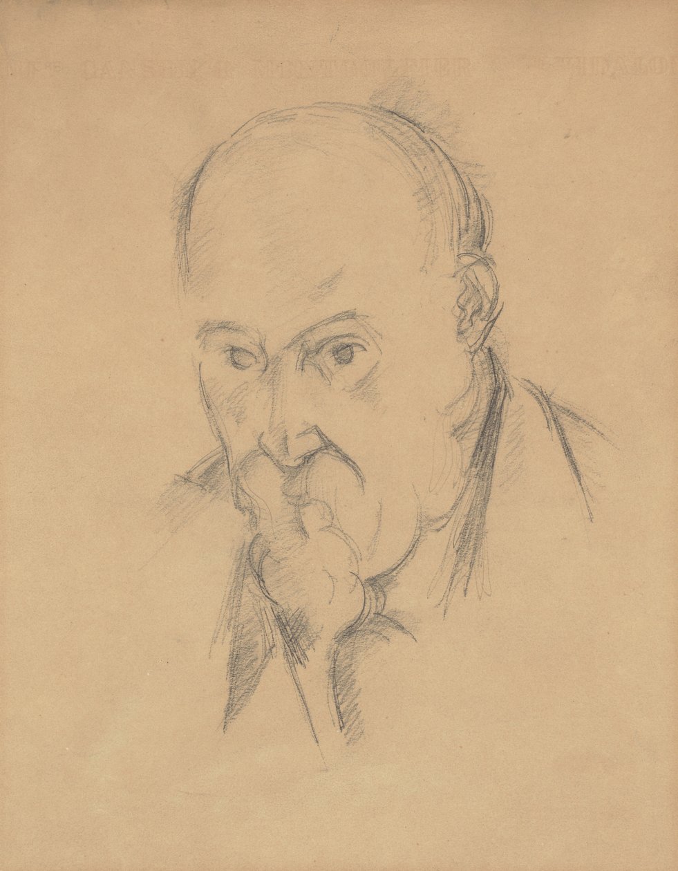 Självporträtt [recto], 18971900. av Paul Cézanne