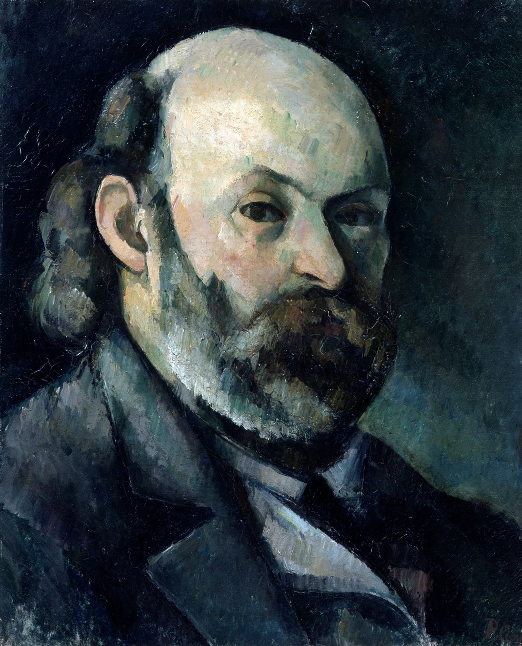 Självporträtt, 1882-1885 av Paul Cézanne