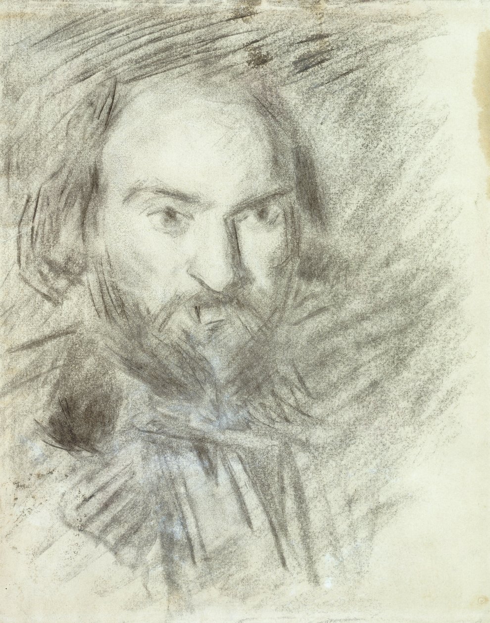 Självporträtt; Självporträtt, ca 1874 av Paul Cézanne
