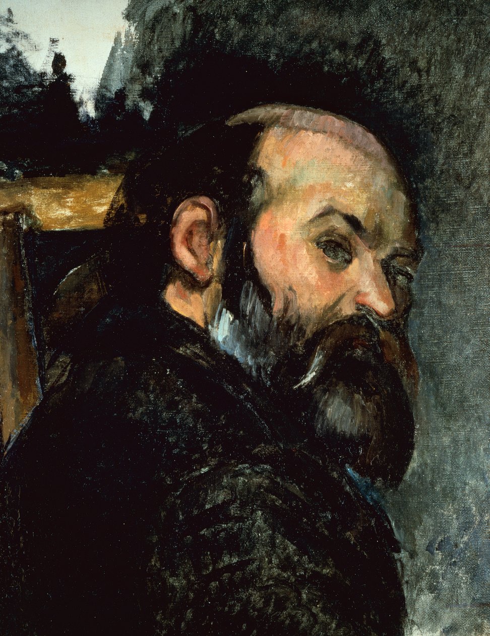 Självporträtt (olja på duk) av Paul Cézanne