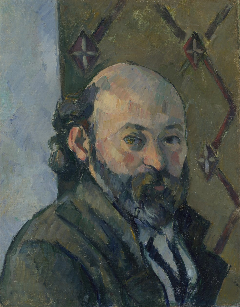 Självporträtt, ca. 1880 av Paul Cézanne