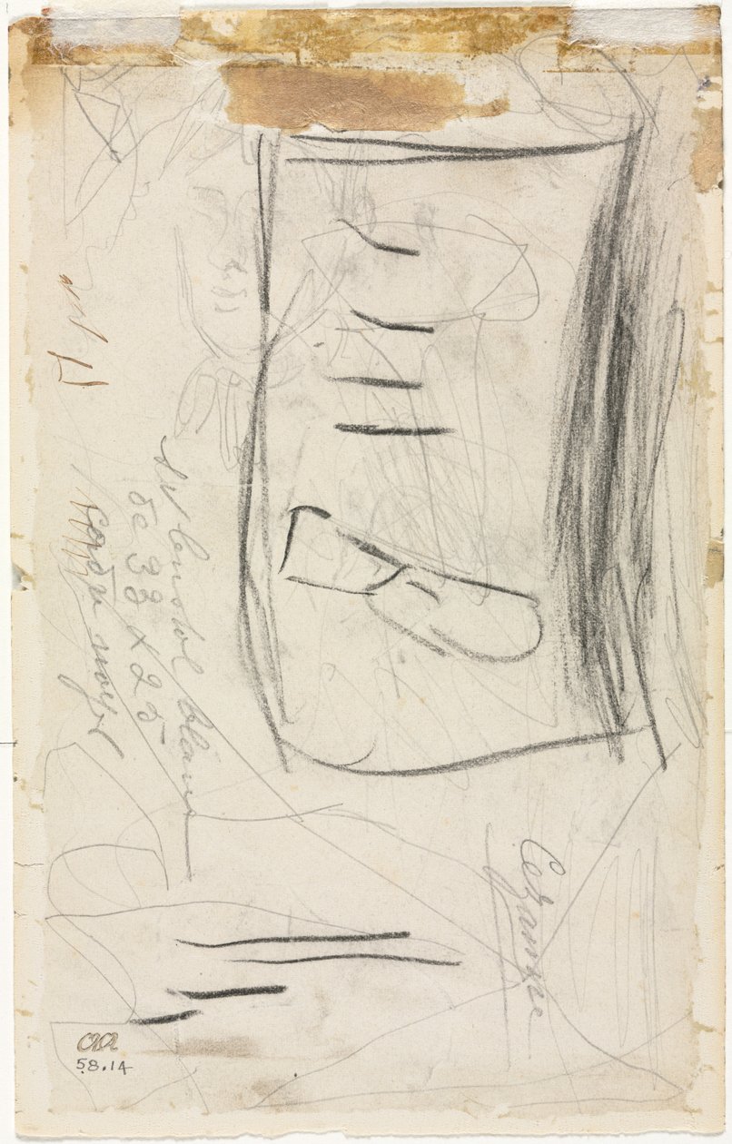 Skiss av Madame Cézanne, 188184. av Paul Cézanne