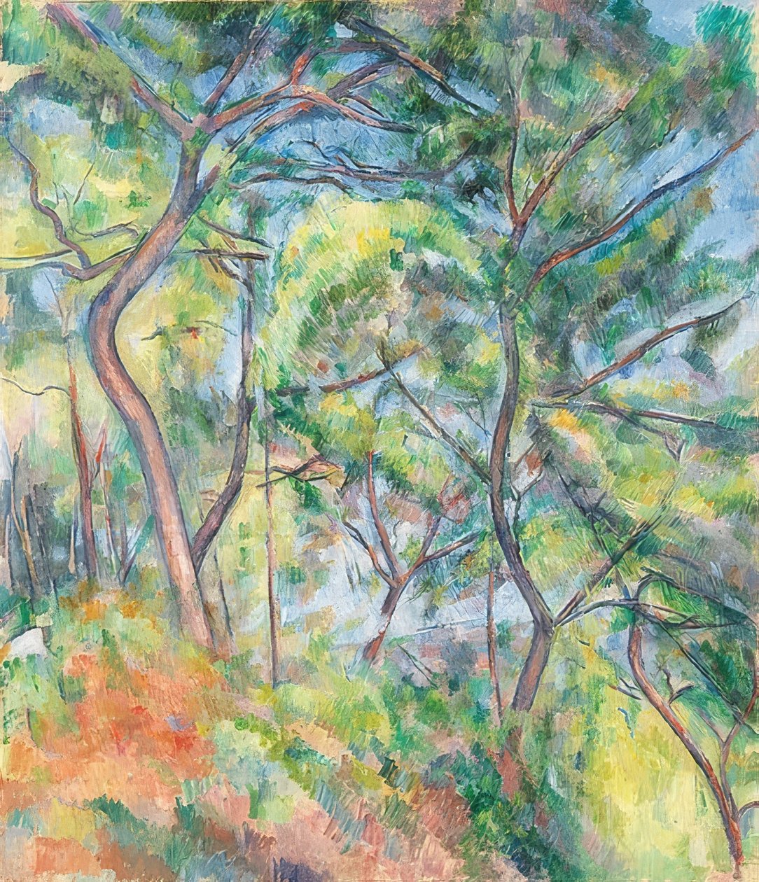 Undervegetation. Um 1894 av Paul Cézanne