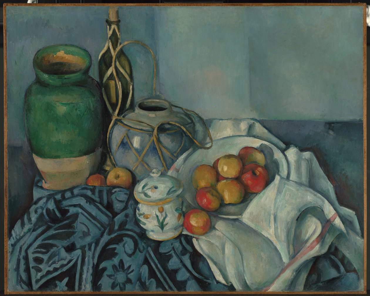 Stilleben med äpplen av Paul Cézanne