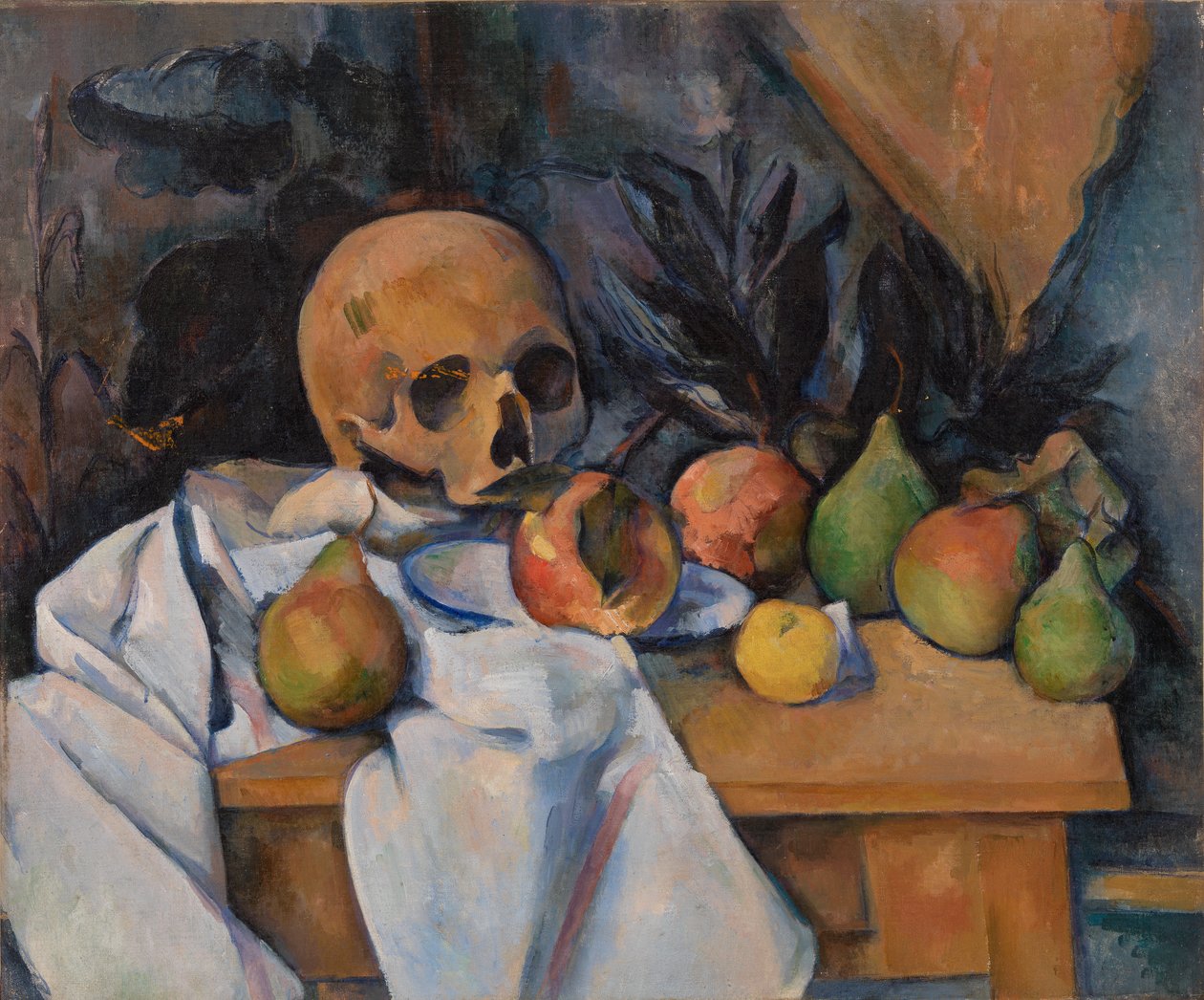 Stilleben med skalle (Nature morte au crâne) av Paul Cézanne
