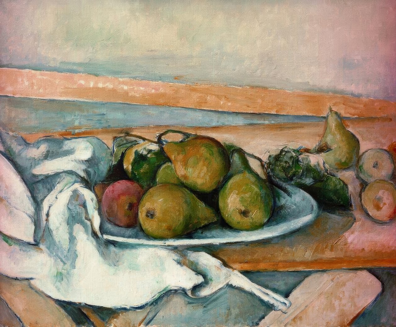 Stilleben med päron av Paul Cézanne