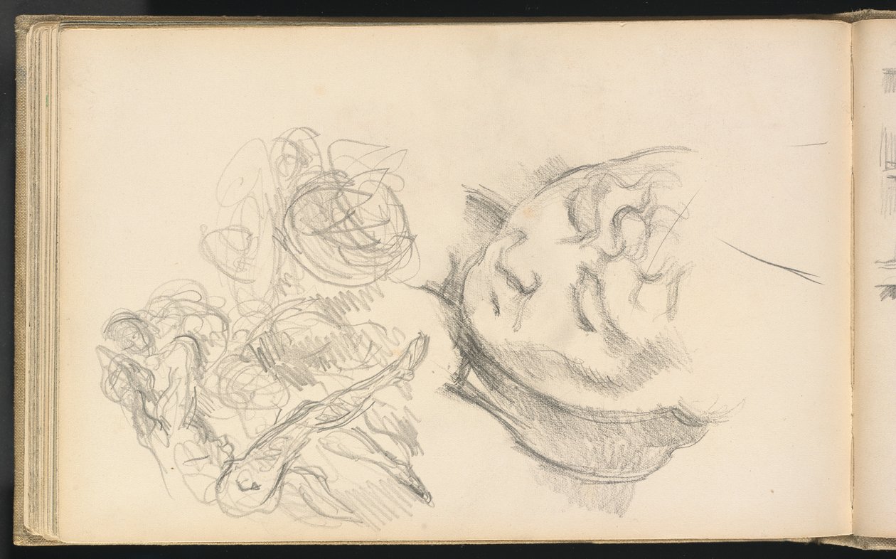 Studier inklusive Madame Cézanne av Paul Cézanne