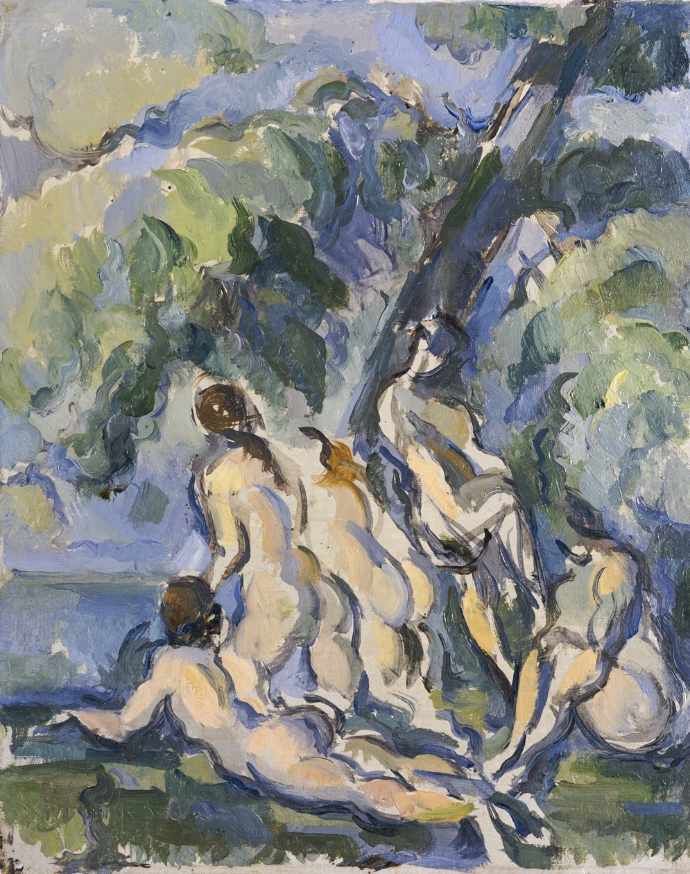 Studie för de stora badarna, c.1902-06 av Paul Cézanne