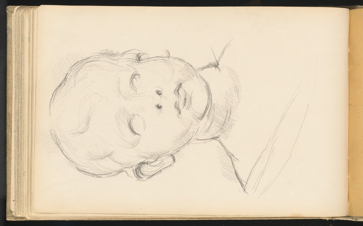 Studie av Desiderio da Settignanos "Bast of a Child" av Paul Cézanne