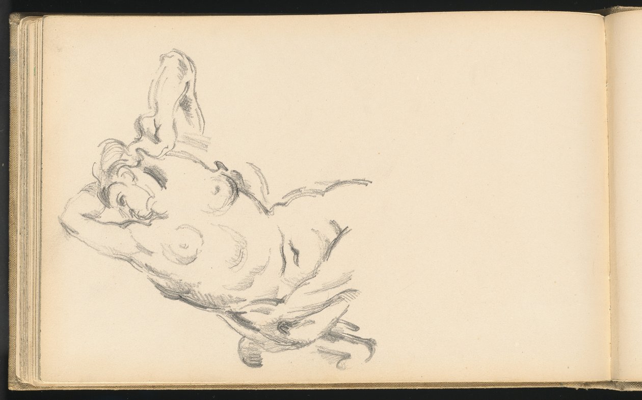 Studie av den allegoriska figuren Bellona i Rubens "The Apotheosis of Henri IV" av Paul Cézanne