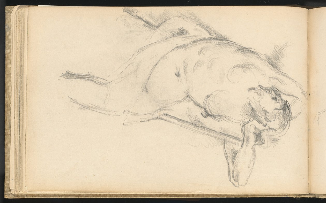 Studie av den allegoriska figuren Bellona i Rubens "The Apotheosis of Henri IV" av Paul Cézanne