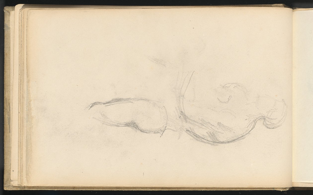 Studie av den allegoriska hälsofiguren i Rubens "The Birth of Louis XIII" av Paul Cézanne