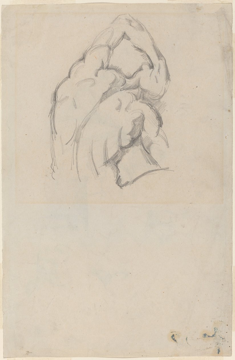 Studie av "Ecorché" [recto] av Paul Cézanne