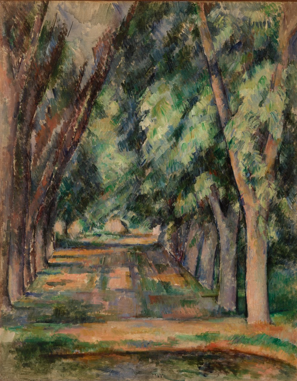 Kastanjeträdens gränd vid Jas de Bouffan av Paul Cézanne