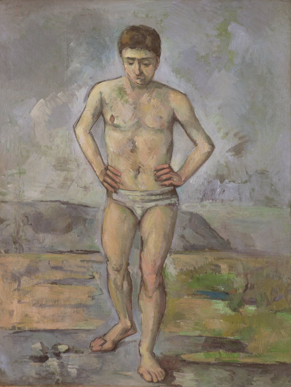 Badaren, ca 1885 av Paul Cézanne