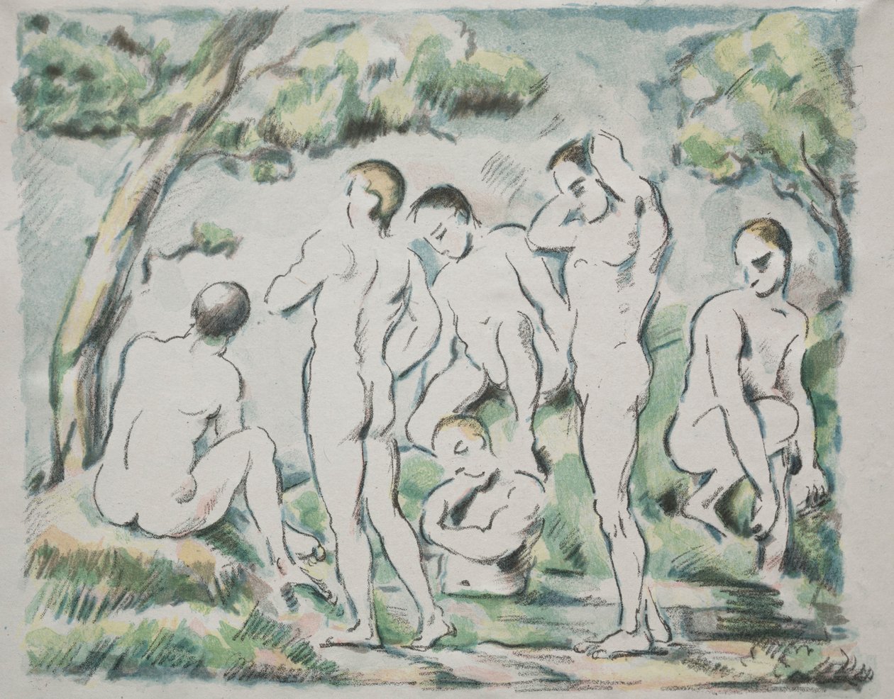Badarna, 1897. av Paul Cézanne