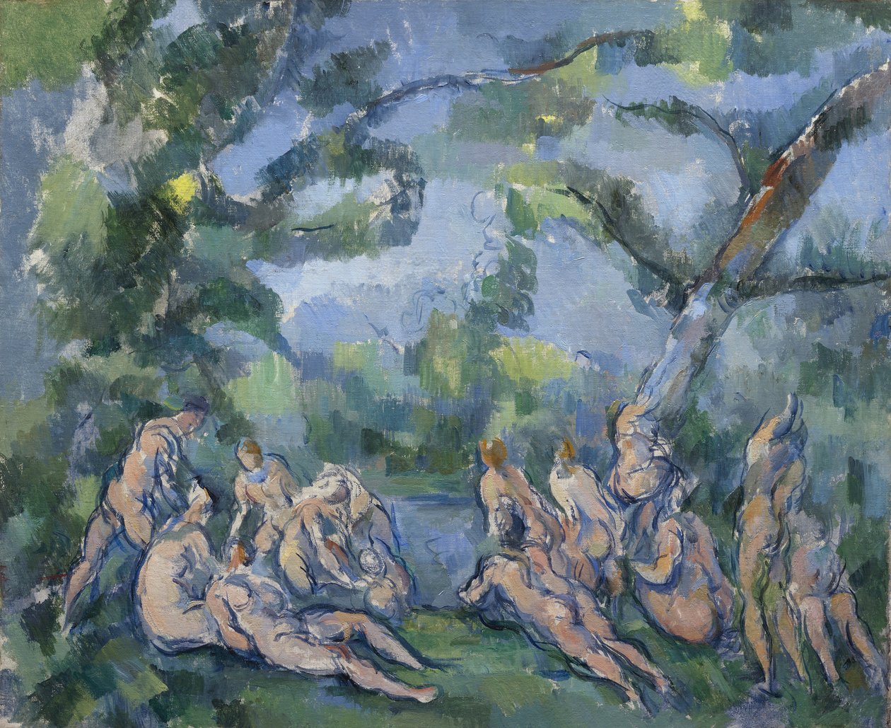 Badarna, 1899-1904 av Paul Cézanne