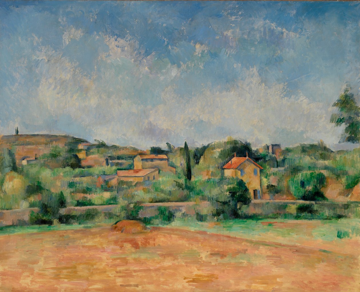 Bellevue-slätten / Den röda jorden av Paul Cézanne