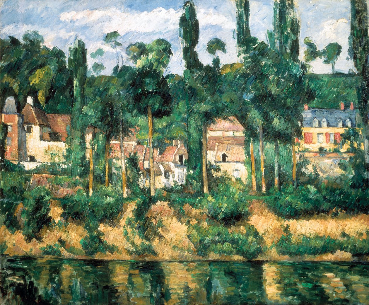 Chateau de Medan, ca 1880 (olja på duk) av Paul Cézanne