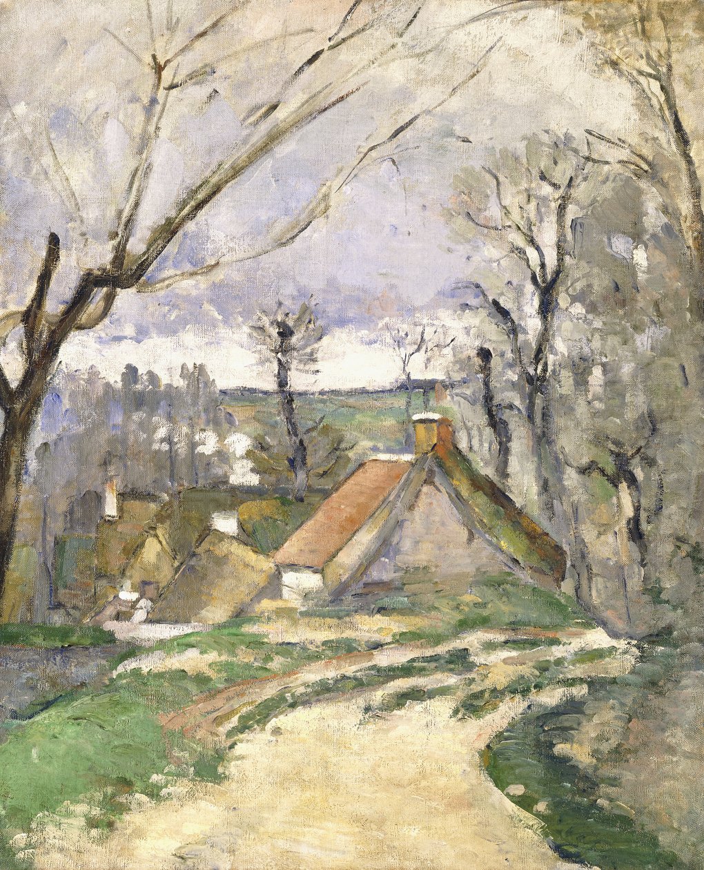 Stugorna i Auvers, 1872-73 av Paul Cézanne