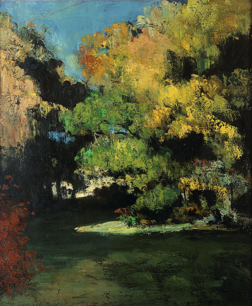 Glade, ca 1867 av Paul Cézanne