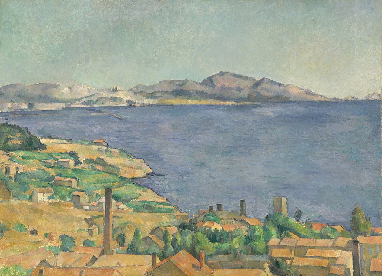 Marseillebukten sett från LEstaque, c.1885 av Paul Cézanne
