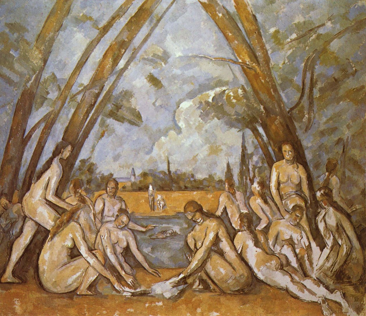 De stora badarna av Paul Cézanne