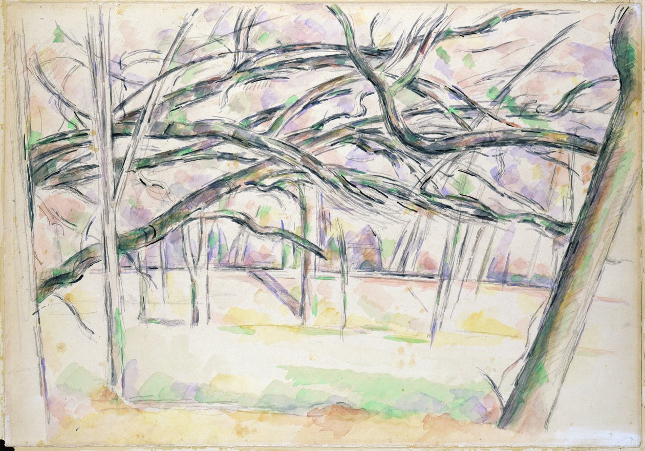 The Orchard, c.1895 av Paul Cézanne