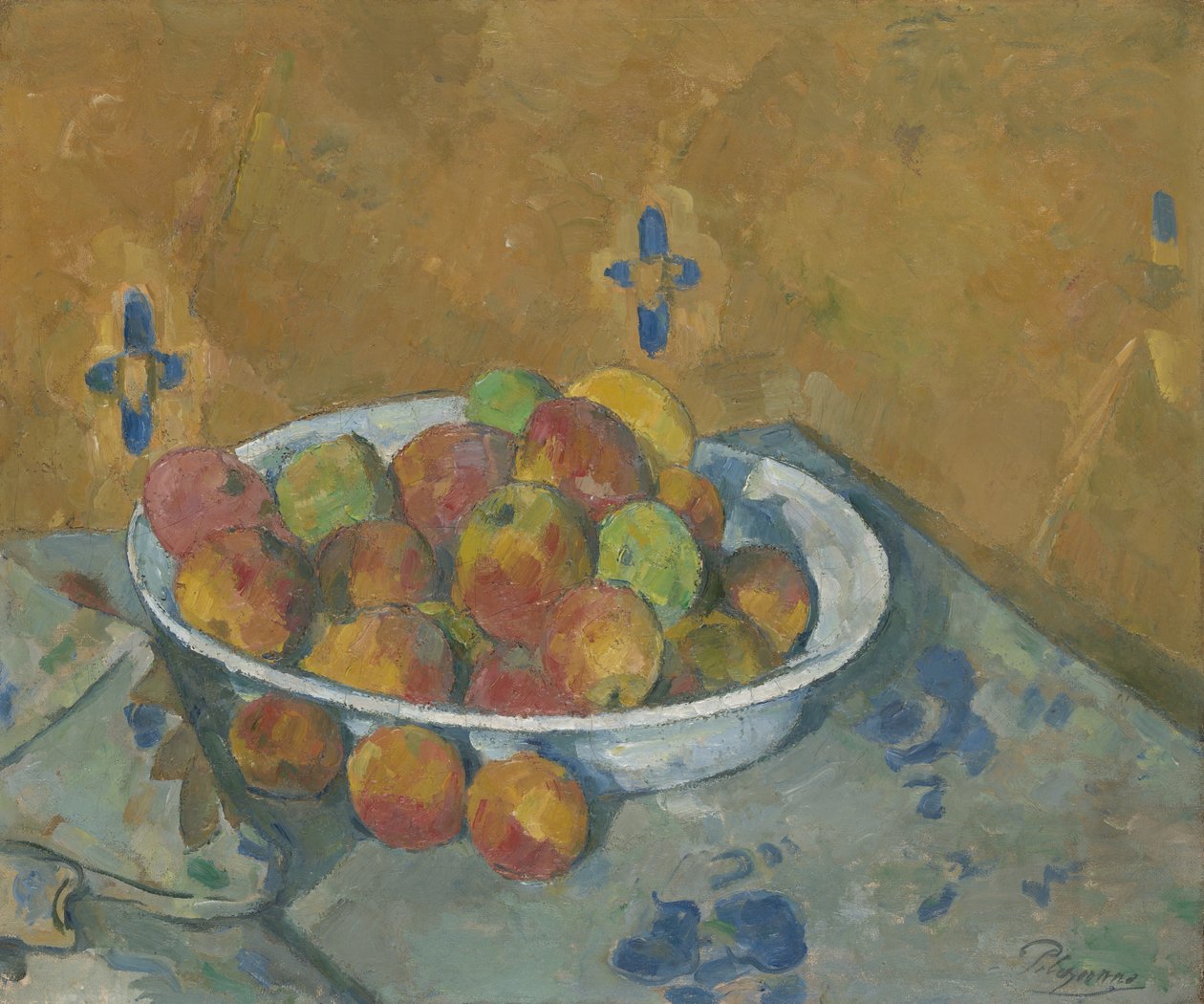 Tallriken med äpplen av Paul Cézanne