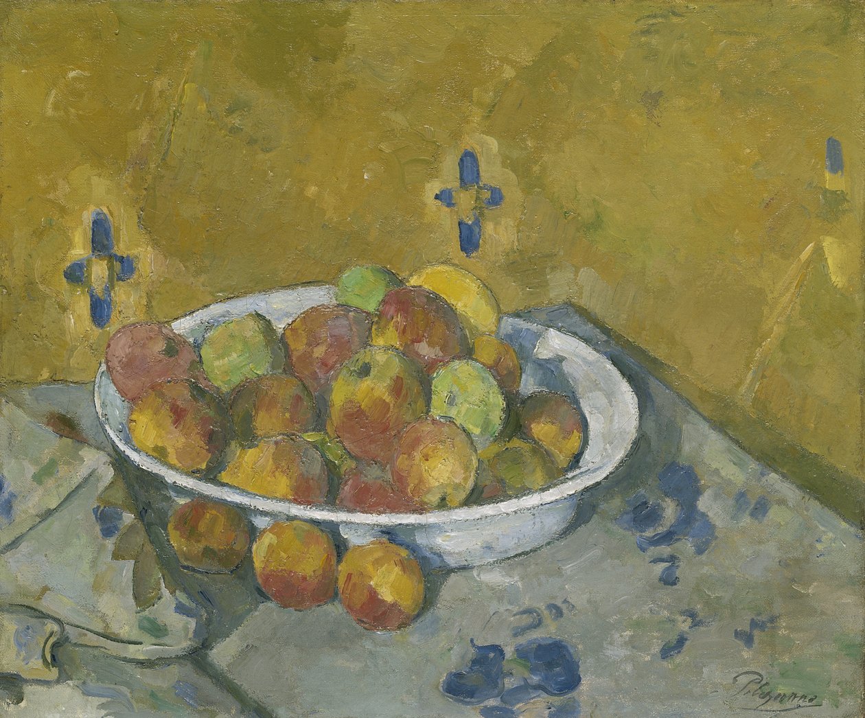 Äppletallriken, c.1877 av Paul Cézanne