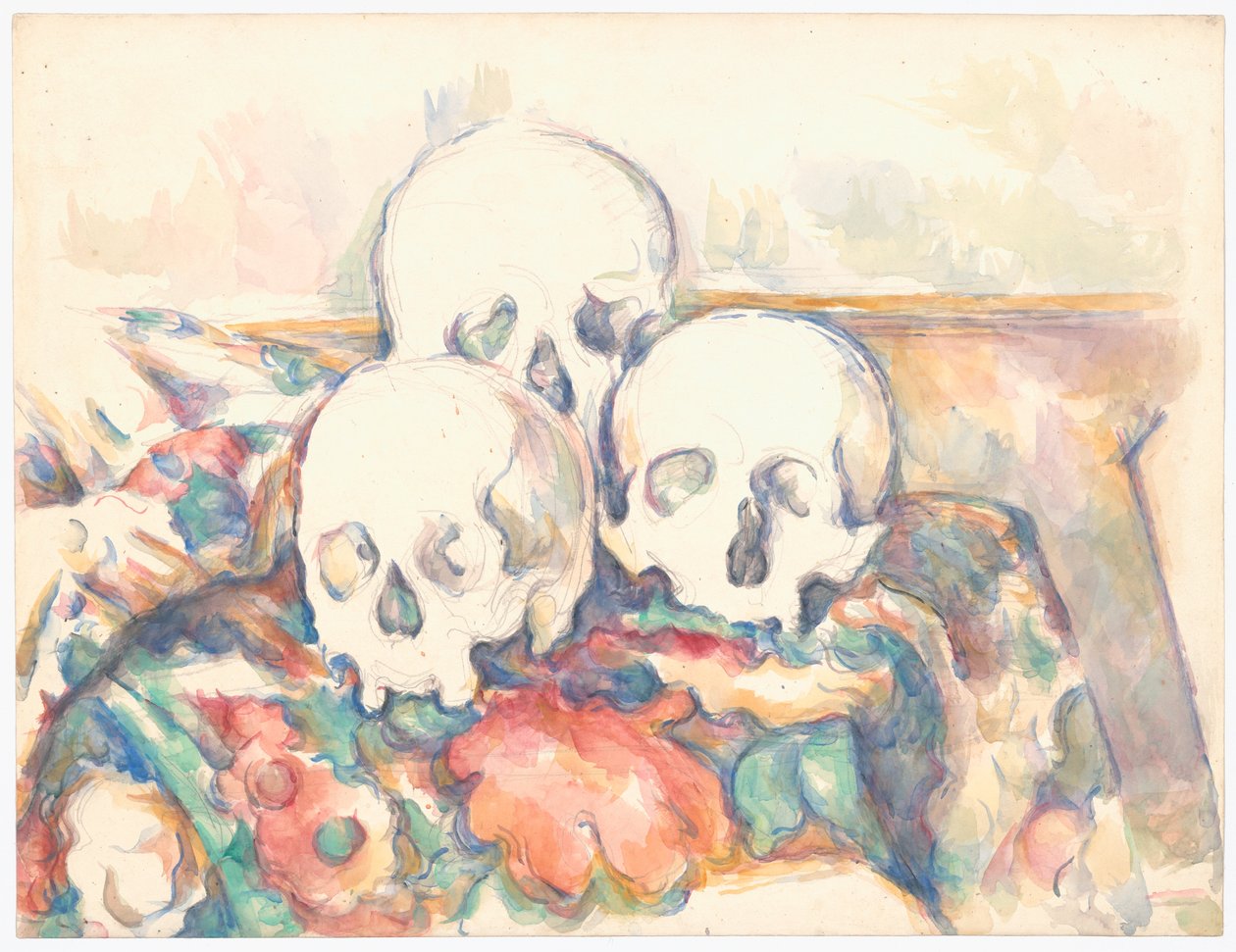 De tre skallarna av Paul Cézanne