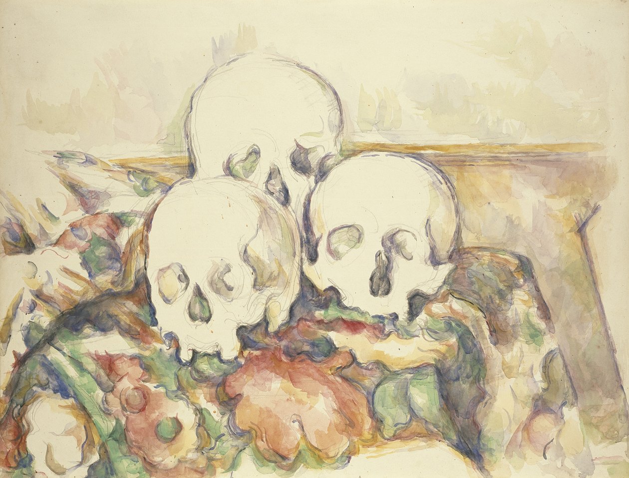 De tre skallarna, 1902-06 av Paul Cézanne