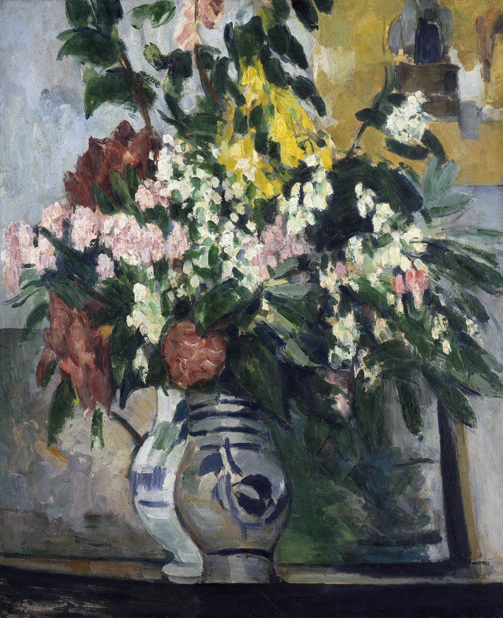 Två vaser med blommor, c.1877 av Paul Cézanne