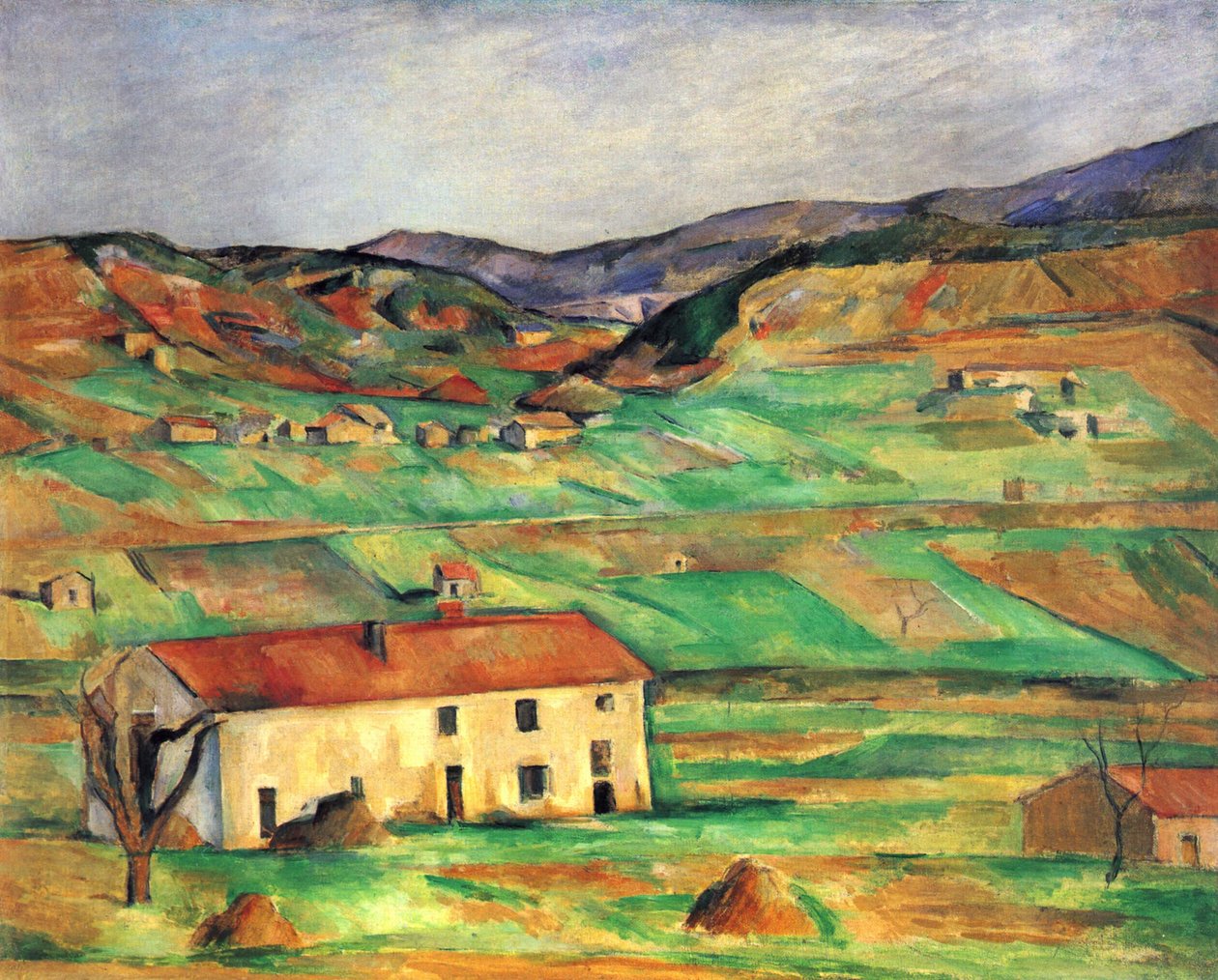 Omgivningarna runt Gardanne av Paul Cézanne