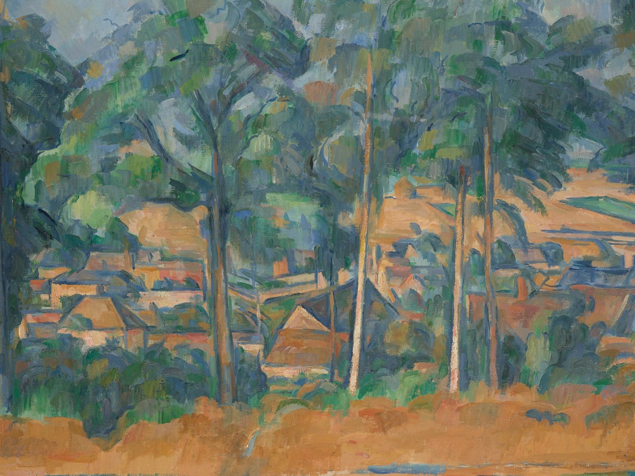 By bakom träd (Mariner), ca 1898 (olja på duk) av Paul Cézanne