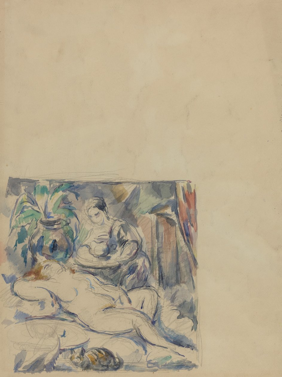 Vakna upp [verso] av Paul Cézanne
