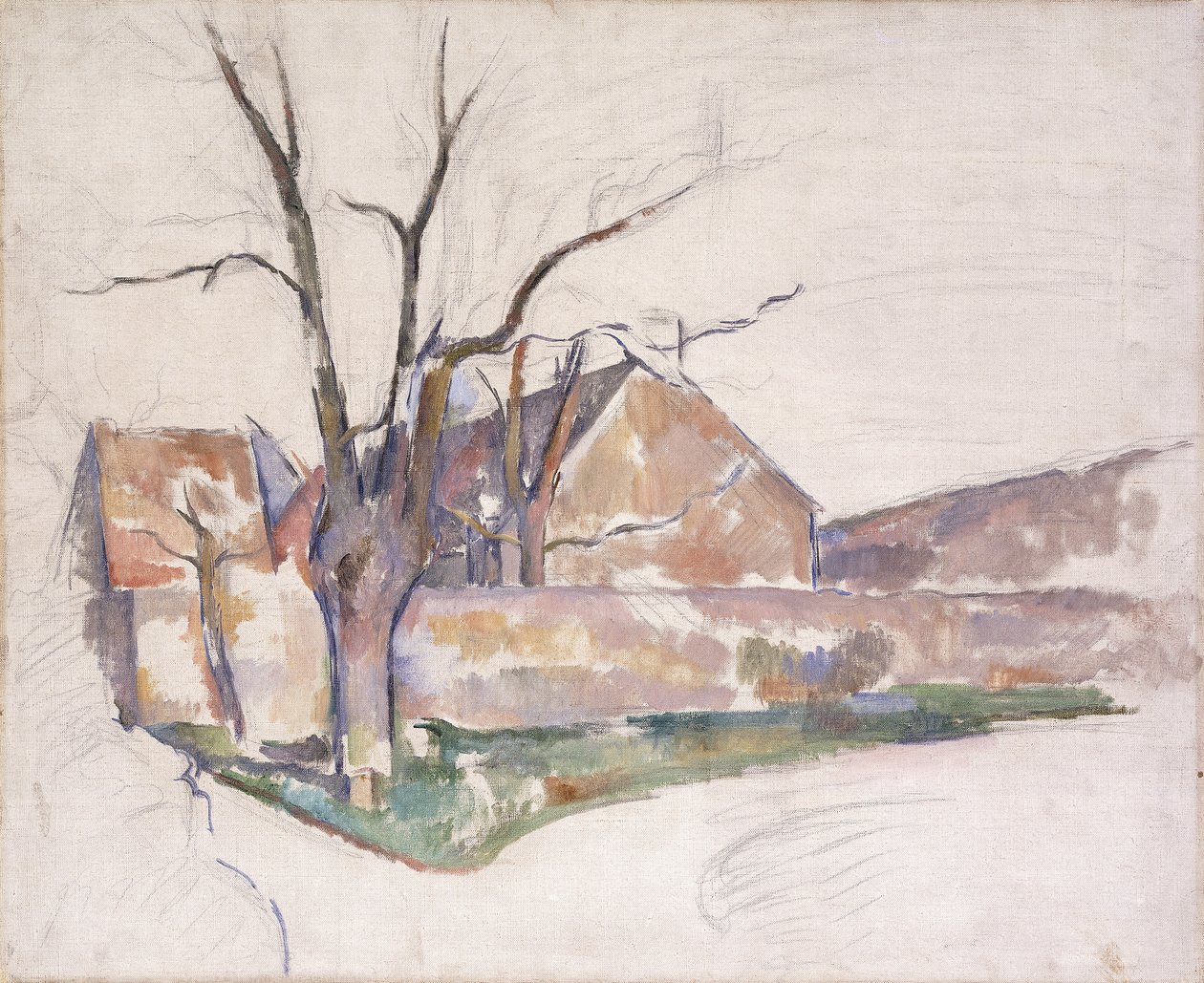 Vinterlandskap, c.1885 av Paul Cézanne