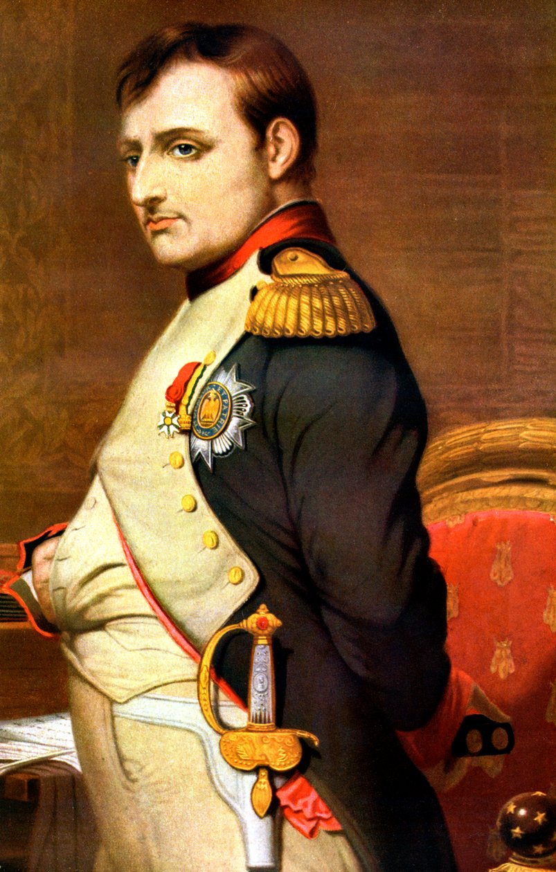 Napoleon Bonaparte, fransk general och kejsare. av Paul Delaroche