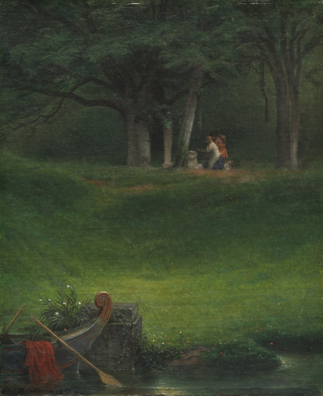 Offer till guden Pan, 1855. av Paul Delaroche