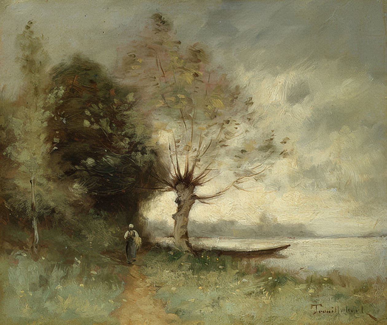 Banken av Loire nära Chouze. 1893 av Paul Desire Trouillebert