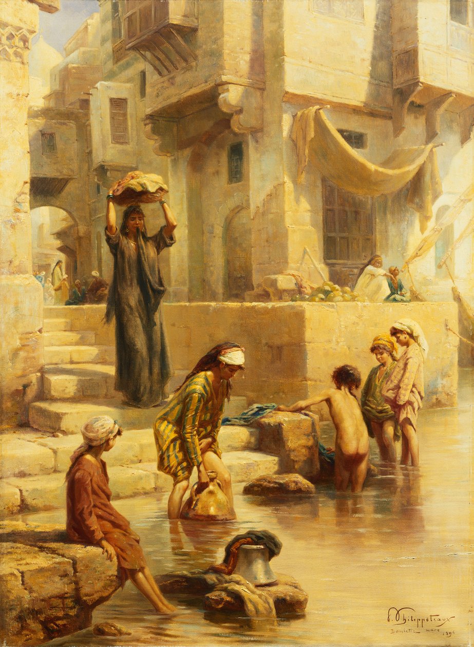Badarna, 1896 av Paul Dominique Philippoteaux
