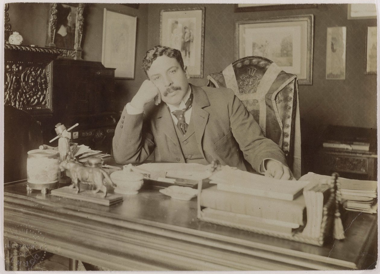 Porträtt av Maurice Donnay 1859-1945, ca. 1890. av Paul Dornac