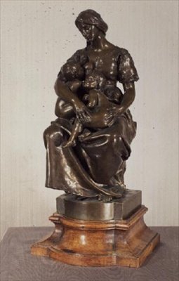 Välgörenhet (brons) av Paul Dubois