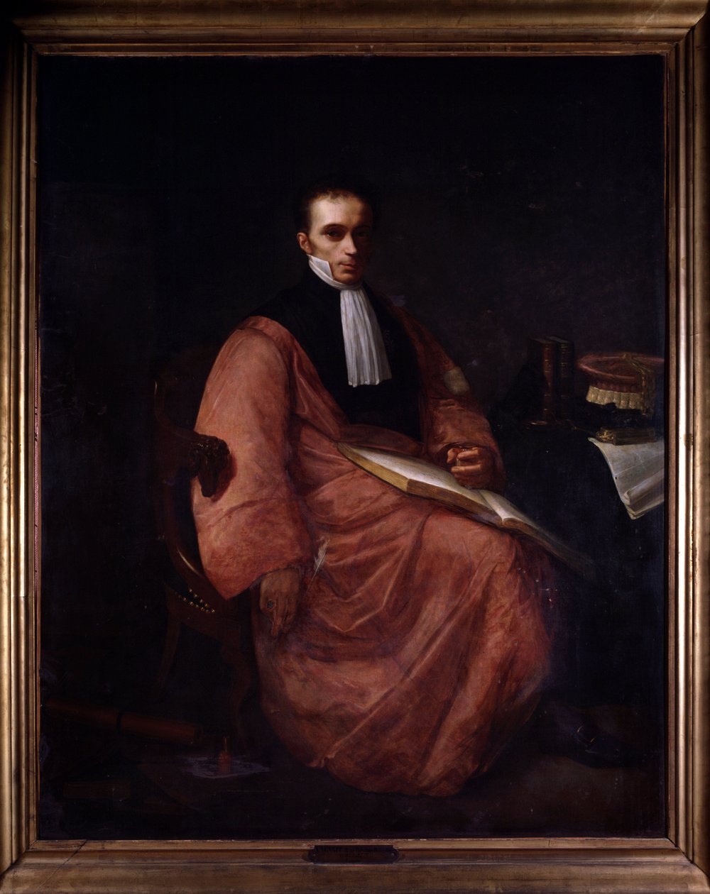 Rene Theophile Hyacinte Laennec (1781-1826), fransk läkare efter Dubois. av Paul Dubois