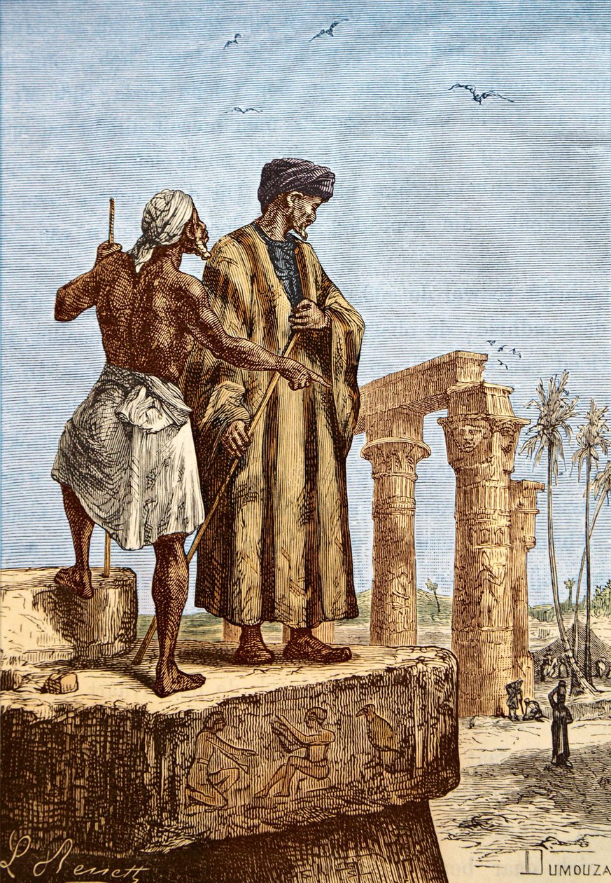 Ibn Battuta i Egypten, mitten av 1800-talet av Paul Dumouza